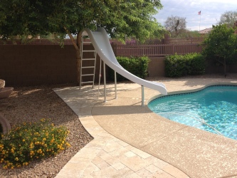 Phoenix Landscape Design Pool Slide