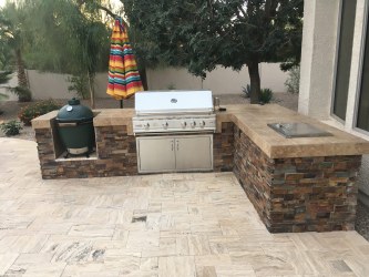 Randall-Arizona Backyard Landscape Design-outdoor kirchen