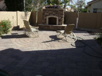 Backyard Designs Arizona Fireplace