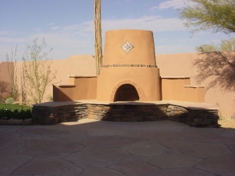 Backyard Designs Arizona Fireplace