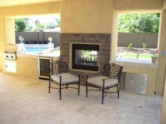 Arizona Living Outdoor Fireplace