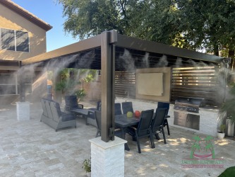 Scottsdale Landscape Design-Pergola-Mist System-Outdoor Kitchen-Kshatriya
