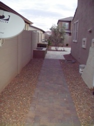 Arizona Backyard Design Paver Walkway