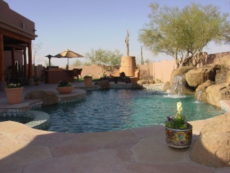 Arizona Outdoor Living Flagstone Pool Deck