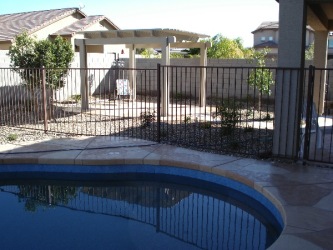 Arizona Backyards Acrylic Pool Deck Coating with Flagstone Pattern