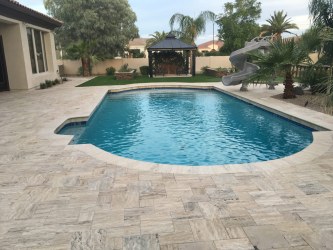 Randall-Arizona Backyard Landscape Design-Pool Deck