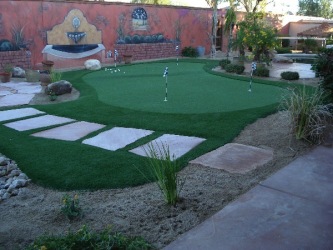 Arizona Landscape Design Artificial Grass Putting Green
