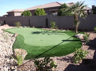 Gilbert Backyard Design Putting Green