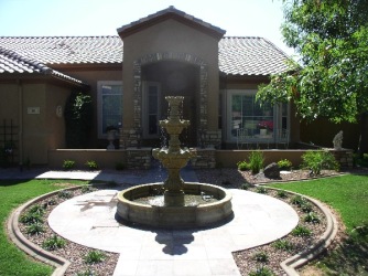 Arizona Landscape Design Water Fountain