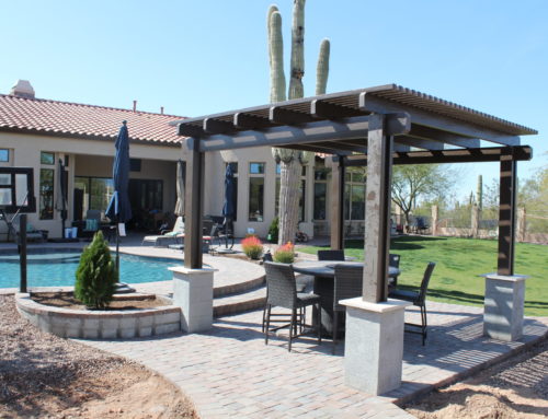 BEFORE & AFTER:  Backyard Oasis – Mesa Backyard Landscape Design
