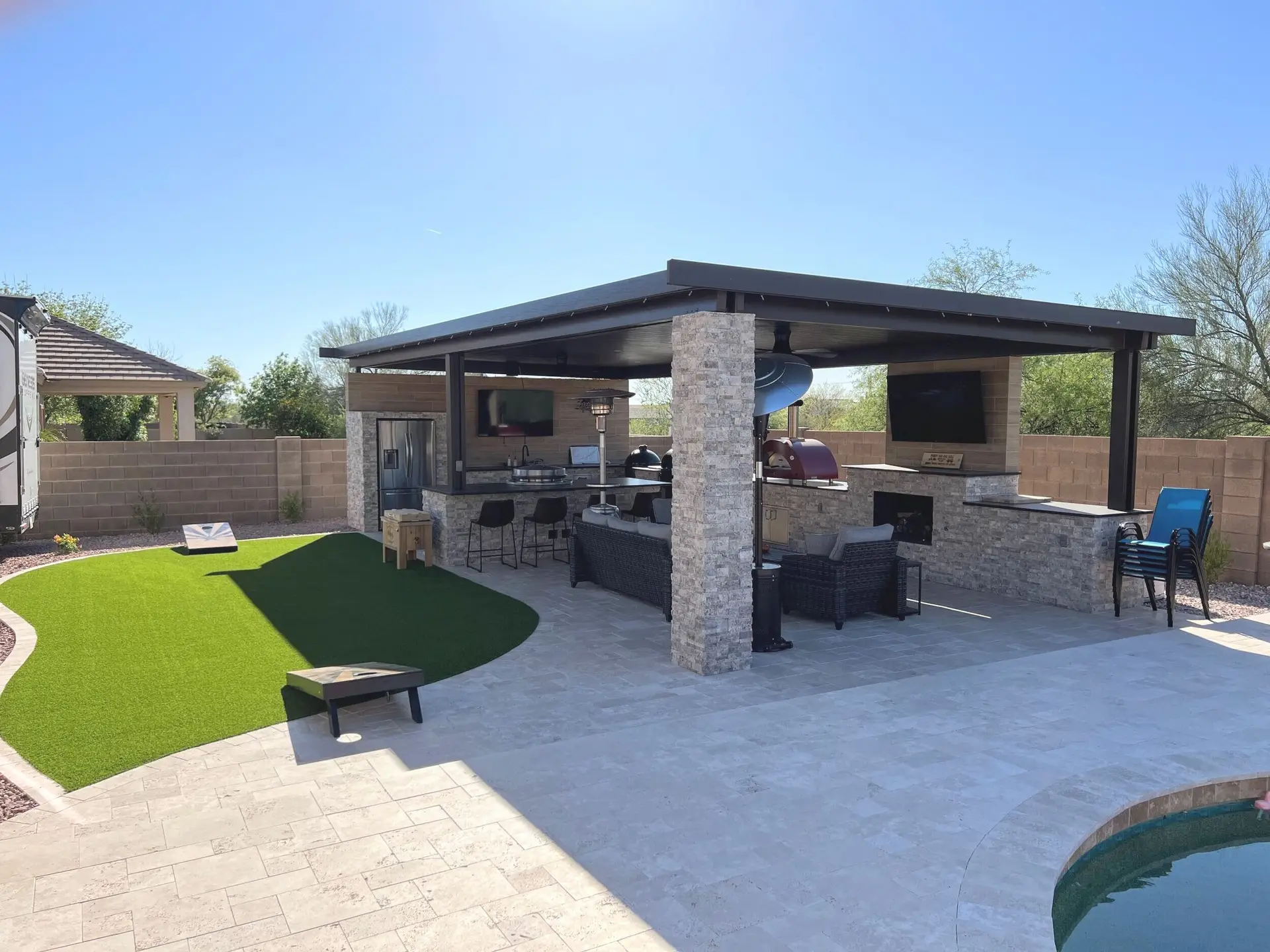 Backyard remodel, Mesa